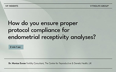 How do you ensure proper protocol compliance for endometrial receptivity analyses?